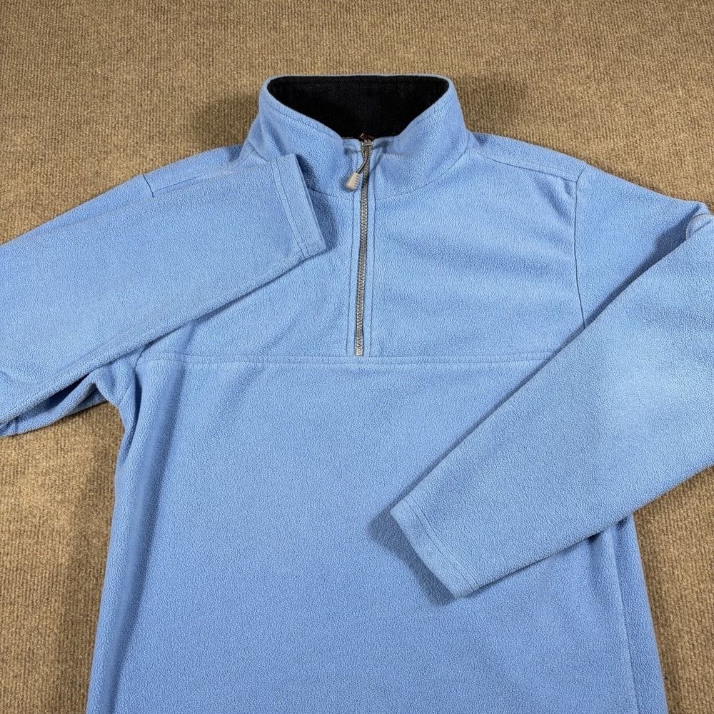 Foot Locker Quarter Zip Blue‎ Fleece Jacket Pullover Mens Size S